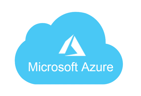 Azure cloud logo in blue 